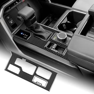 AIRSPEED Carbon Fiber for Toyota Tundra 2022 2023 2024 Center Console Gear Shift Panel Cover Interior Trim Accessories, Black
