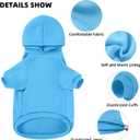 GreenJoy Dog Sweater Dog Hoodie Cold Weather Dog Coat Hooded Sweatshirt for Puppies,Cats, Small Medium Large Dogs (Blue(I Love My Mom), X-Large)