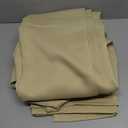 Joydeco Blackout Curtains 63 Inch Length 2 Panels Set, Thermal Insulated Long Curtains& Drapes 2 Burg, Room Darkening Grommet Drapes for Living Room Bedroom Window (W52 x L63 Inch, Beige)