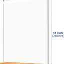 8.5x11 Inch Acrylic Sign Holder with Wooden Base, Desktop Display Stand (8.5x11 2Pack)