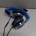 AILIHEN C8 Kids Headphones Wired, On-Ear Headphones with Microphone and Volume Control Foldable Corded Stereo 3.5mm Headset for School Teens Smartphones Chromebook Laptop Tablets Travel (Black Blue)