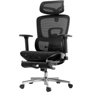 Hbada Ergonomic Office Chair with 3D Adjustable Armrests, Adjustable Lumbar Support High Back for Computer Chair, Big and Tall Mesh Office Chair, Home Office Desk Chairs Black