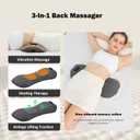 3-in-1 Rechargeable Smooth Spine Triple Fusion Back Massager | Sciatica Pain Relief Devices for Pain Relief Deep Tissue with Heat, Massage, Traction for Sleeping, Office, Car, Home