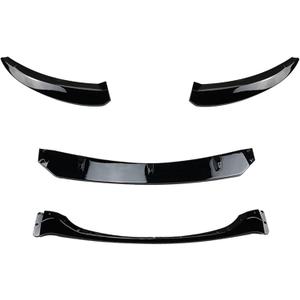 Car Front Bumper Lip Spoiler Diffuser Guard Protection Cover Compatible for BMW 1 Series E82 E88 2008-2013(Gloss Black)