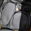 Custom Fit Sienna Seat Covers for 2021-2026 Toyota Sienna 7-Seat XLE XSE Woodland Limited Platinum [Ottoman Not Covered], Waterproof Faux Leather Full Set Airbag Compatible (Black)