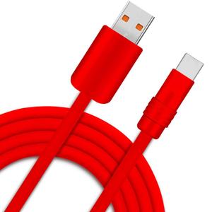 Chubby 2.0 240W USB C Cable Durable Fast Charging Cable Ultra-Thick Silicone Charger Cord Compatible with iPhone 15/16 Series, Samsung Galaxy, Red+Red, USB-A to Type-C, 3.3 FT