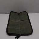 Tosnail Chef Knife Roll Bag with 4 Slots, Heavy Duty Waxed Canvas Knife Bag with Handle, Kitchen Knife Storage, Portable Knife Carrying Case