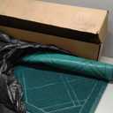 SlipToGrip Universal Door Mat 2-Pack  42x35 Green Plaid Design  Anti-Slip, Waterproof, Washable Entryway Rug  Durable Indoor/Outdoor Floor Mat for Front Door, Patio, Garage, Kitchen, and More