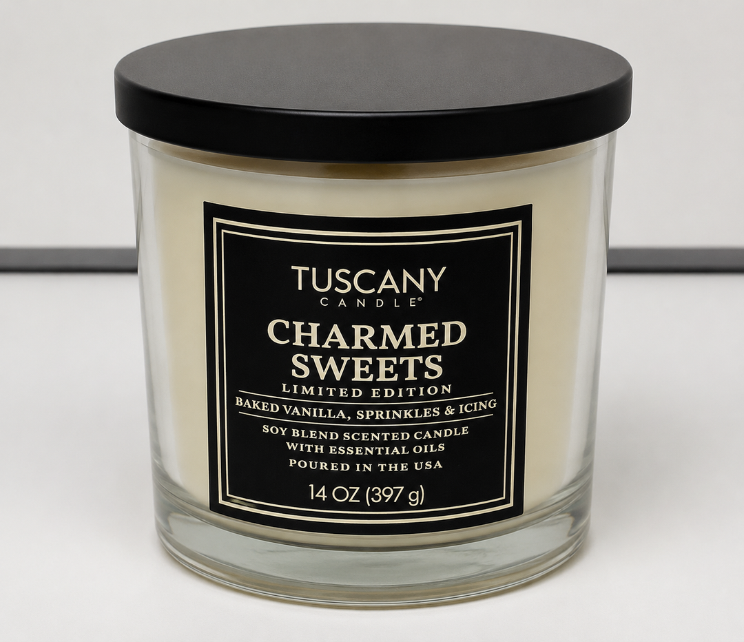 Tuscany Candle Charmed Sweetsimited Addition Baked Vanilla, Sprinkles & Icing