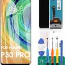 OLED for Huawei P30 Pro Screen Replacement LCD Display for VOG-L29 VOG-L09 VOG-AL00 VOG-TL00 Touch Screen Digitizer Assembly Replacement Repair Parts Support Fingerprints