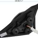 Side View Mirror Fits for Toyota Camry 2007-2011.Painted Black Power Adjustment(Glass) Passenger Side
