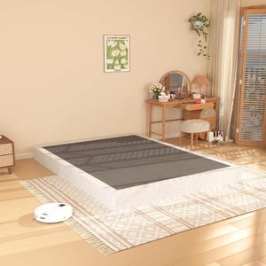 ZASHONT 7 Inch Box Spring for Queen Bed Bases - Heavy Duty Metal Mattress Foundation with Fabric Cover, 3000 lbs Capacity, Low Profile Queen Box Spring Only, Noise Free, Easy Assembly