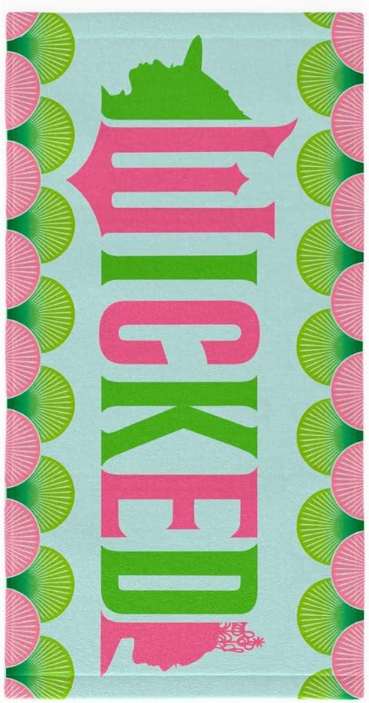 Collectibles Wicked Super Soft Cotton Bath/Pool/Beach Towel, 60 in x 30 in