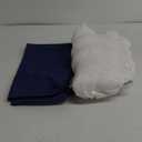 Warfort Durable Outdoor Dog Bed Stable Crate Mat Indoor cat Bed Anti Mild Bite Kennel Pad with Removable Fully Waterproof Cover (Blue, Medium(30x19x1.5in))