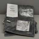 Bedsure Heated Blanket Throw Blanket - Fast Heating Electric Blanket, Soft Flannel Heated Throw with 4 Time Settings, 6 Heating Settings, Warm Gifts for Grandma & Grandpa & Seniors (50"x60", Grey)