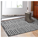 Indoor Doormat 32"x 48", Absorbent Front Back Door Mat Floor Mats, Rubber Backing Non Slip Door Mats Inside Mud Dirt Trapper Entrance Door Rug Carpet, Machine Washable Low Profile-Black Time Cloister