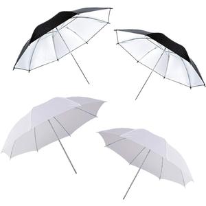 Photography Umbrella Lighting 4 Pack Kit, 33"/84cm SoftWhite Translucent and Reflective Umbrella for Photo and Video Studio Shooting