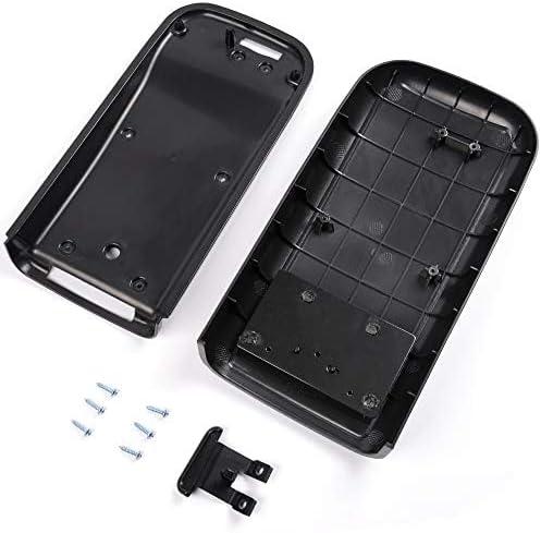 Center Console Lid Kit Compatible with Chevy Trailblazer GMC Envoy 2002-2009 /Fits Oldsmobile Bravada 2002-2004 /Fits Buick Rainer 2004-2007 Armrest Lid Cover with Latch & Screws