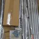 Raybee Heavy Duty Clothes Rack 75" Extra Wide, 450 LBS Clothing Rack with 4 Hooks, Lockable Wheels, Metal Garment Rack for Bedroom, Laundry Room, Commercial (Chrome)