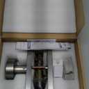 Brushed Nickel Dummy Door Knob Interior, Hall and Closet Dummy Door Knob Door Handles, 2 Pack