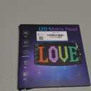 Programmable Open Sign - Bluetooth App Controlled LED Car Display, DIY Custom Text/Animation Scrolling Panel for Shop Window, Business Events, Home Decor - Flexible 7''x3'' USB Matrix