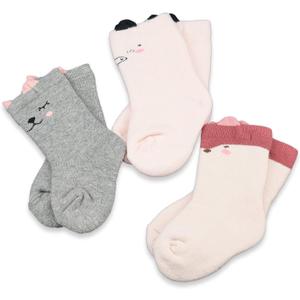 3 Pairs Ultra Thick Warm Toddler Socks Baby Boy and Girl winter Socks Infant Socks Kid Sock Warm Cotton Crew Socks