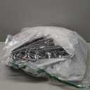 4 Pack 6-Tier Space Saving Pant Hangers, Anti-Slip, Lightweight, Stainless Steel, Black, 6 Pairs Jeans Hangers