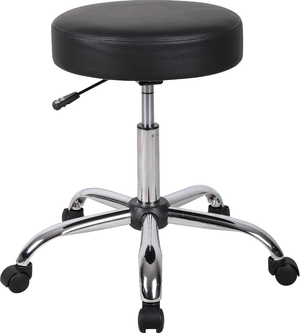 Boss Office Products Be Well Medical Spa Stool in Black (Black)