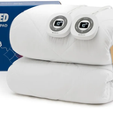 Bedsure Heated Mattress Pad Queen - Bed Warmer with Memory & Preheat Functions, 12-Hour Auto Off & 10 Heat Settings, Dual Controllers, Fast Heating, Brushed Electric Mattress Pad Queen, 60"x80"