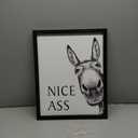 Heiple Framed Bathroom Art Wall Decor - Farmhouse Home Decor Sets, Vintage Funny Signs (Black, 16"x20")
