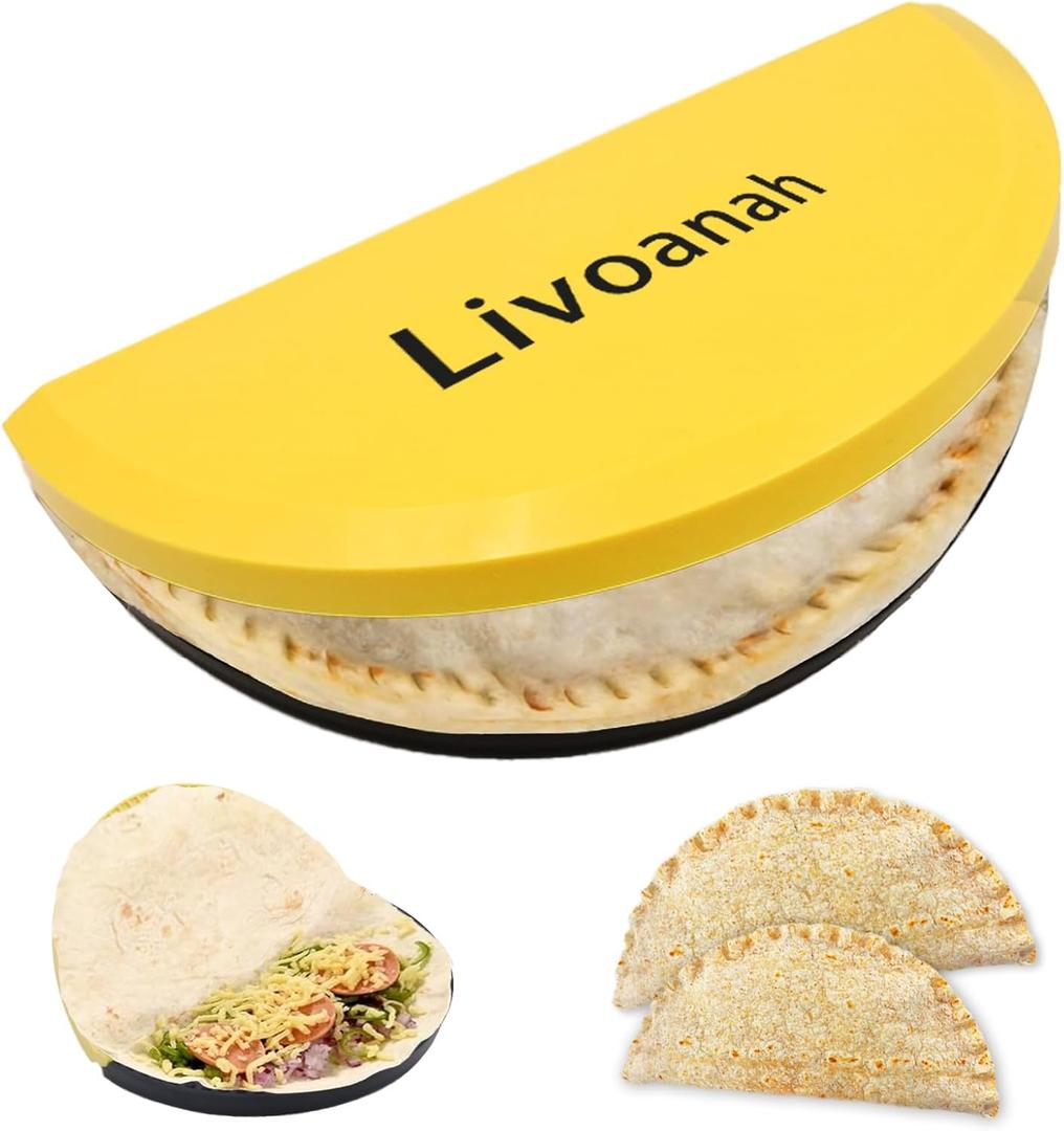 Tortilla Sealer - For 10-12 Flour Tortillas, Tortilla Crimper Maker, Make Sealed Tacos, Sandwich, Burritos, Dumplings, Pasties