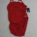 Speedo Women's Swimsuit One Piece Endurance+ Flyback Solid Adult Team Colors (34, Dark Red)