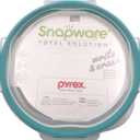 Snapware 4-Cup Total Solution Round Food Storage Container, Glass