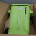 Kitchen Trash Can, Plastic Square Trash bin,8 Gallon,Green