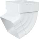 65° Gutter Elbow Roofing Gutter downspout Aluminum Downspout Elbow 3x4 White (Gutter Elbow 3x4in)