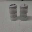 Termichy Stackable Formula Dispenser Portable Milk Powder Container, 2 Pack, Grey
