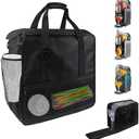 Grekos Slushie Machine Storage Bag for Ninja FS301 FS300, Portable Travel Case with Shoulder Strap & Side Zipper Opening, Insulated Lining Protects Machine, Extra Pockets for Syrups & Cups