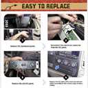 599-007 AC Heater Control Panel Climate Control Module Switch Without Rear Window Defogger for Chevy Truck GMC C1500 C2500 C3500 K1500 K2500 K3500 Truck 1996-1999 9378815 16231175