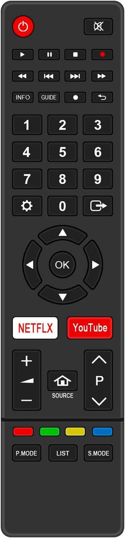 Replacement Remote Control Compatible with AIWA 4K Smart LED Google TV AW50B4K AW58B4K AW75B4K AW65B4K