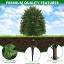28.5" Artificial Cypress Trees Set of 4 UV Resistant Cedar Evergreen | Set of 4 UV-resistant 28.5" faux cypress trees. Ideal cedar evergreen shrubs for indoor outdoor porch garden yard decor.