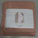 Elegant Blush Pink Sheer Curtains 84 Inches Long for Living Room, Bedroom Cotton Textured Light Filtering Semi Sheer Curtains Linen Natural Rod Pocket Voile Drapes, W52 x L84 in, 2 Panels