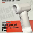 Buzveuya Compressed Air Duster - 3-Phase Brushless Motor, 7.2m/s Super Strong Wind, Multifunctional Jet Fan for Home, Office, Car, and More - Rechargeable and Mini Portable Design 