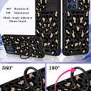 Goocrux for Moto G Stylus 5G 2025 Case - Women Girls Boys Cute Phone Cover Pretty Fashion Unique Aesthetic Design Slide Camera Cover with Ring Stand Holder Case for Motorola G Stylus 5G 2025, Leopard