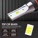 For Honda Accord Sedan 2008-2012 Light Bulbs, 500% Brightness High and Low Beam Light Bulbs, Plug and Play,6500K Cool White, 30000LM Super Bright, IP68, Superfocused Beam Mode, Pack of 4