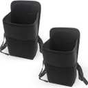 2-in-1 Large Cup Holder, 80 oz Waterproof Car Seat Cup Holder with Mesh Pocket, Car Water Bottle Holder Bag, Vehicle Seat Side Storage Hanging Bag for Bottles & Big Drinks (2PCS)