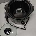 Elite Gourmet MST-250XB Electric Slow Cooker Ceramic Pot, with Adjustable Temp, Entrees, Sauces, Soups, Roasts, Stews & Dips, Dishwasher Safe (1.5 Quart, Black)