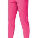 Dragon Fit Joggers for Women with Pockets,High Waist Workout Yoga Tapered Sweatpants Women's Lounge Pants (Large, Bright Pink)