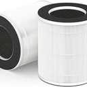 2-Pack AP201 Replacement, Compatible with DAYETTE AP201 Air Purifier, 3 Stage Filtration SystemTrue H13 HEPA Filter, Pet Dander Filter, White