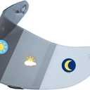 Photochromic Visor Compatible With K1S,K1,K5,K5S,K3SV Helmet Transition Face Shield (K1,K3SV,K5,K5S Clear To Smoke)