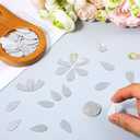 0.5x1 Inch Self-Adhesive Mosaic Tiles, 0.8mm Thick Fancy Tiny Mirror, 200Pcs Teardrop Shape Small Mirrors for Crafts, Silver DIY Mirror Mini Mirrors Wall Stickers for Crafts Art Wall Door Home Decorat